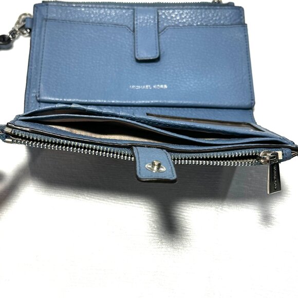Michael Kors Slate Blue Wristlet - Picture 13 of 14